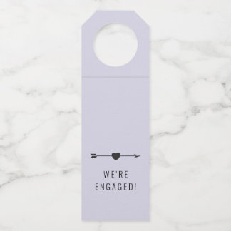 Minimalistisch | Verlobung Lilac | Flaschenanhänge Flaschenanhänger