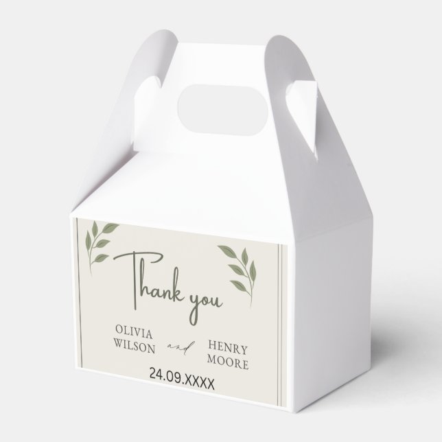 Minimalistisch Vielen Dank für Ihr Interesse Geschenkschachtel (Vorderseite)