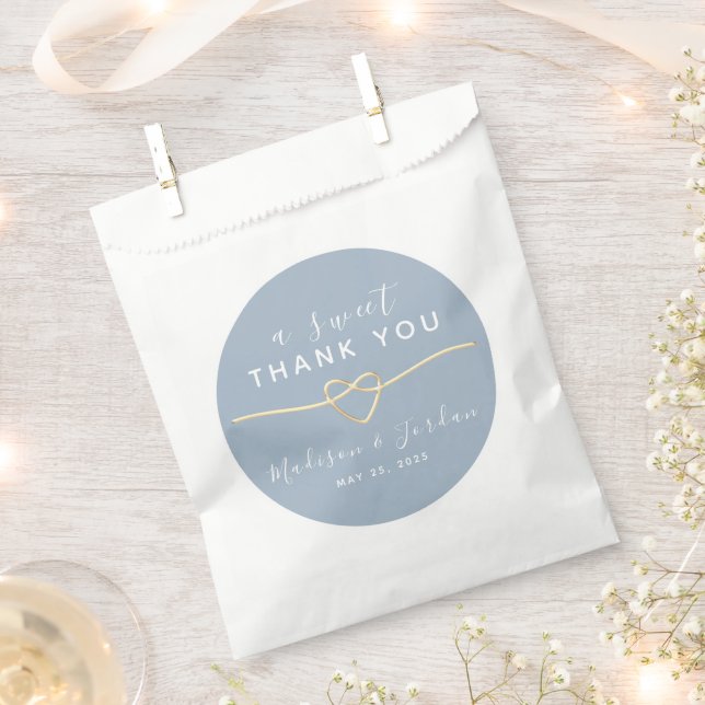 Minimalistisch Vielen Dank für Ihre Gastgeschenk H Geschenktütchen (Ausgeschnitten)