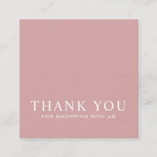Minimalistisch Vielen Dank, Square Business Card Quadratische Visitenkarte