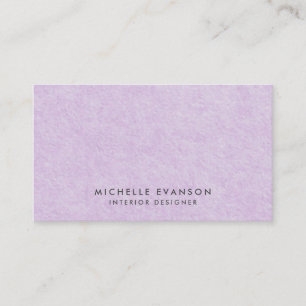 Minimalistisch Violet Lila Elegante Beruflich Visitenkarte