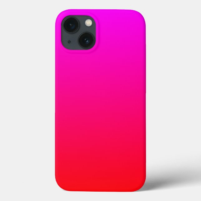 Minimalistisch Vivid Magenta to Red Gradient Case-Mate iPhone Hülle (Rückseite)