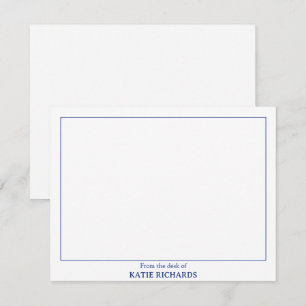 Minimalistisch Vom Schreibtisch des Square Border Mitteilungskarte