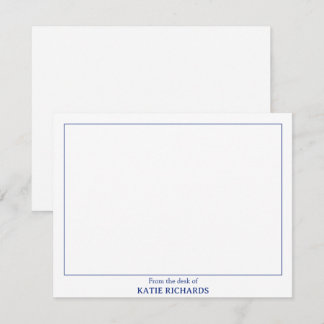 Minimalistisch Vom Schreibtisch des Square Border  Mitteilungskarte