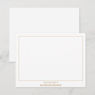 Minimalistisch Vom Schreibtisch des Square Border  Mitteilungskarte