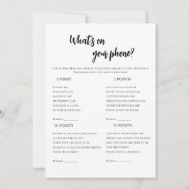 Minimalistisch, was auf Ihrem Handy-Brautparty ges Einladung
