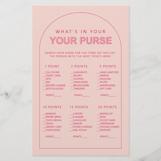 Minimalistisch, was in Ihrem Geldbeutel-Brautparty Flyer (Vorne)