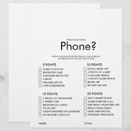 Minimalistisch Was ist auf deinem Handy-Brautparty