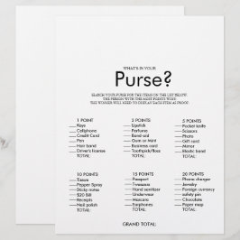 Minimalistisch Was ist in deinem Purse-Brautparty-