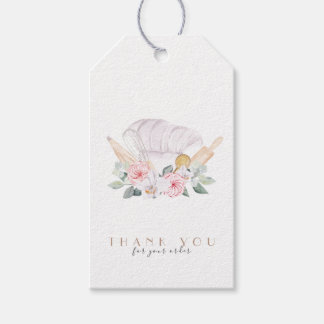 Minimalistisch | Wasserfarbe | Bäckerei | Caterer Geschenkanhänger