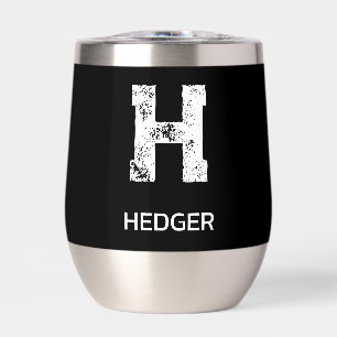 MINIMALISTISCH WEIßES EIN-BUCHSTABEN-MONOGRAMM NAM