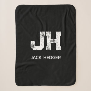 MINIMALISTISCH WEIßES ZWEI-BUCHSTABEN-MONOGRAMM NA SHERPADECKE