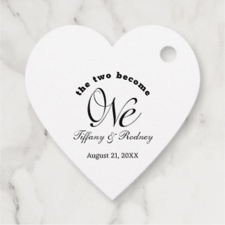 Minimalistisch werden die beiden zu einer Hochzeit Geschenkanhänger