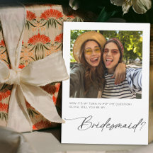 Minimalistisch werden Sie meine Bridesmaid-Karte s