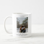 Minimalistisch Werden Sie meine Trauzeugin Foto Ch Kaffeetasse<br><div class="desc">Moderne,  einfache,  minimale Trauzeugin Angebot Kaffee Tasse mit individuellem Foto.</div>