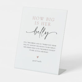 Minimalistisch, wie groß ihr Baby-Duschspiel ist Sockelschild