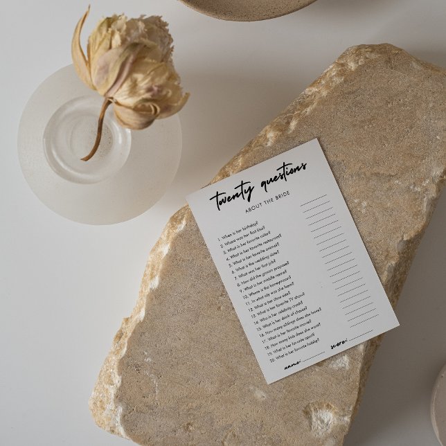 Minimalistisch, wie gut Sie die Braut kennen (Von Creator hochgeladen)