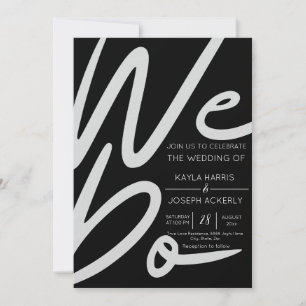 Minimalistisch Wir machen Hochzeitskarte Feiertagskarte