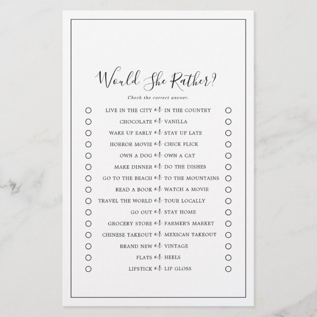 Minimalistisch würde sie eher spielen flyer (Vorne)