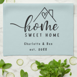 Minimalistisch Zuhause Sweet Zuhause Personalisier Geschirrtuch