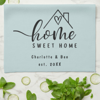Minimalistisch Zuhause Sweet Zuhause Personalisier Geschirrtuch