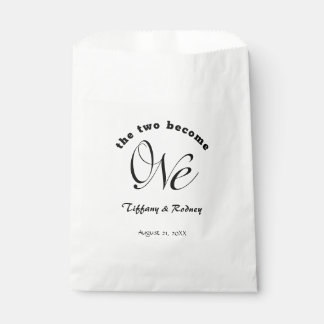 Minimalistisch zwei werden zu einer Braut- und Hoc Geschenktütchen