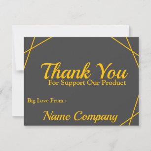 Minimalistische, aber elegante Thankyou-Karte
