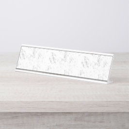 Minimalistische, abgenutzte akademische Textur Schreibtischnamensplakette