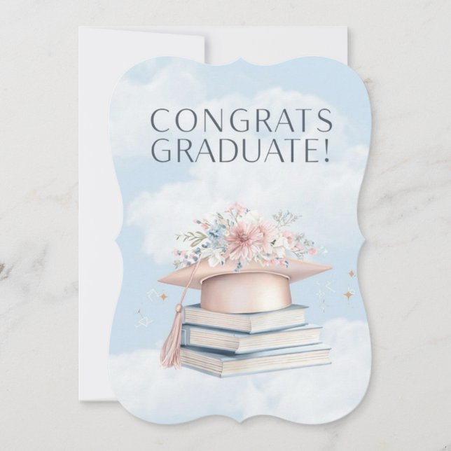 Minimalistische Abschluss-Karte (Vorderseite)