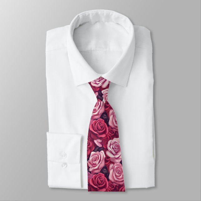 Minimalistische Abschlussgeschenke Für Ihn Rose Fl Krawatte (Gebunden)