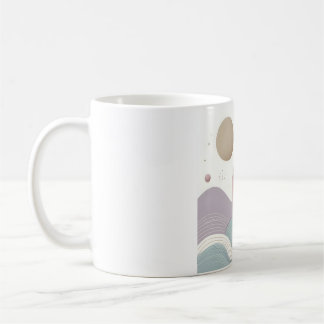 Minimalistische Abstrakte Art Tasse - Soft Pastel