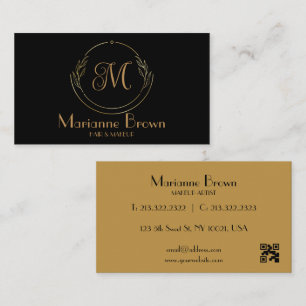 Minimalistische Abstrakte Black Business Card Visitenkarte