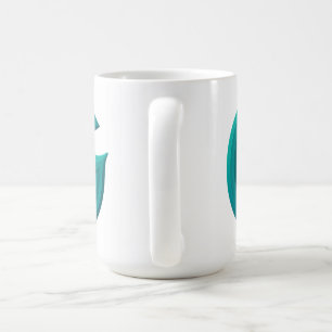 Minimalistische abstrakte Buchstabe G Kaffeetasse