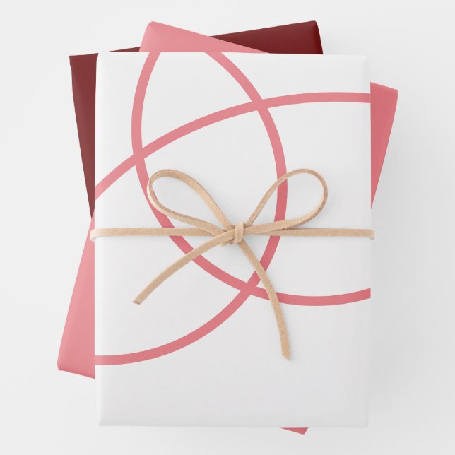 Minimalistische abstrakte, einfache geometrische geschenkpapier set (Beispiel)