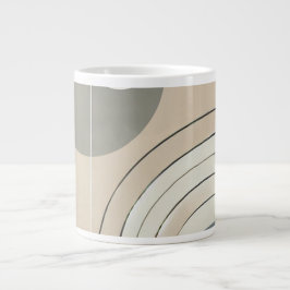 Minimalistische Abstrakte Espresso-Tasse Jumbo-Tasse