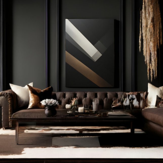 Minimalistische abstrakte geometrische diagonale B Leinwanddruck (Von Creator hochgeladen)