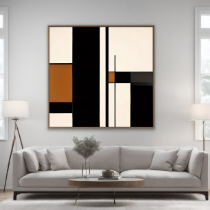 Minimalistische abstrakte geometrische Farbblock Poster