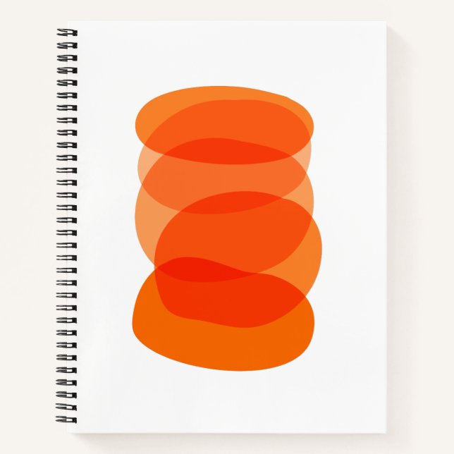 Minimalistische Abstrakte geometrische Kunst in Or Notizbuch (Vorderseite)