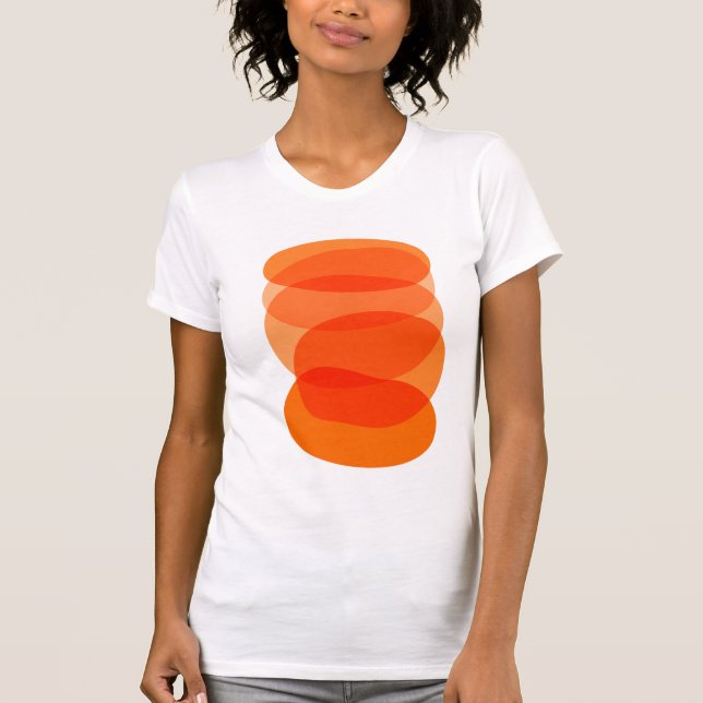 Minimalistische Abstrakte geometrische Kunst in Or T-Shirt (Vorderseite)