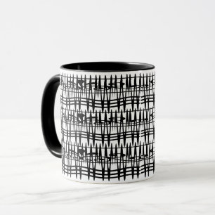 Minimalistische abstrakte geometrische Linien Tasse