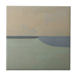 Minimalistische abstrakte Horizont-Weiche neutrale Fliese