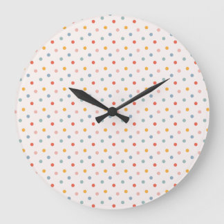 Minimalistische Abstrakte Kleine Punkte Pastell Er Große Wanduhr