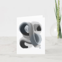 Minimalistische Abstrakte Kunstwerke Faltkarte Dan Dankeskarte