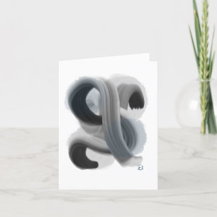Minimalistische Abstrakte Kunstwerke Faltkarte Dan Dankeskarte