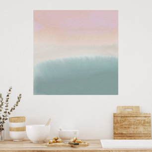 Minimalistische Abstrakte Landschaft Entspannung a Poster