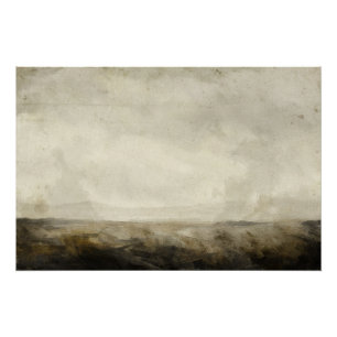 Minimalistische Abstrakte Landschaft Poster