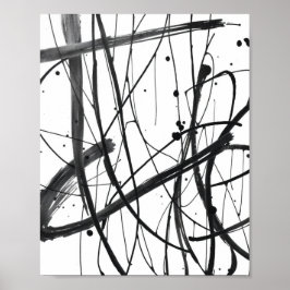 Minimalistische abstrakte Liniendrucke Poster