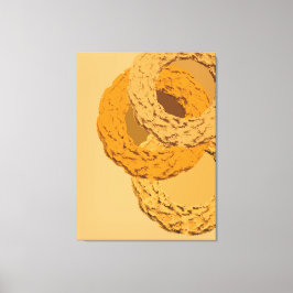 Minimalistische abstrakte Malerei – Geometrische W Leinwanddruck
