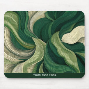Minimalistische abstrakte Natur erdige grüne Botan Mousepad