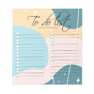 Minimalistische Abstrakte Pastete Notizblock